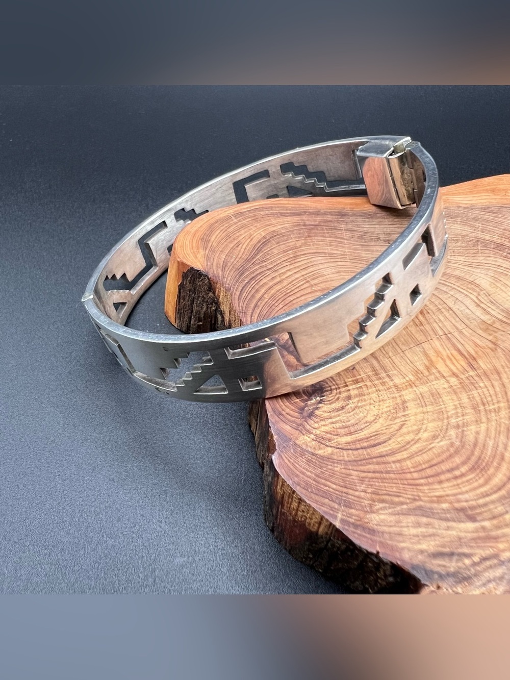 Taxco Sterling Silver Cut-Out Bracelet